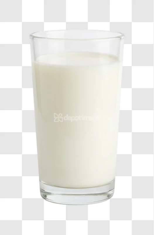 Glass Fresh White Milk clear glass full