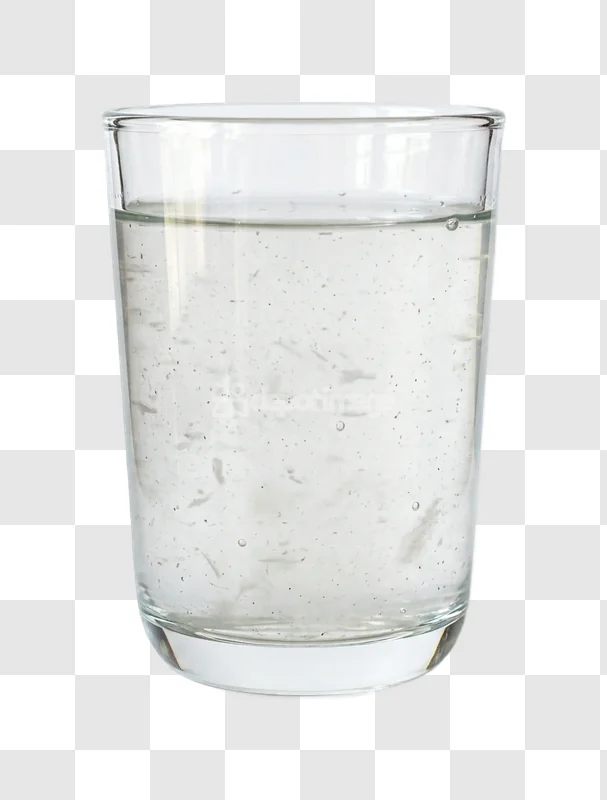 Glass of Dirty Water With Particles clear glass water particles