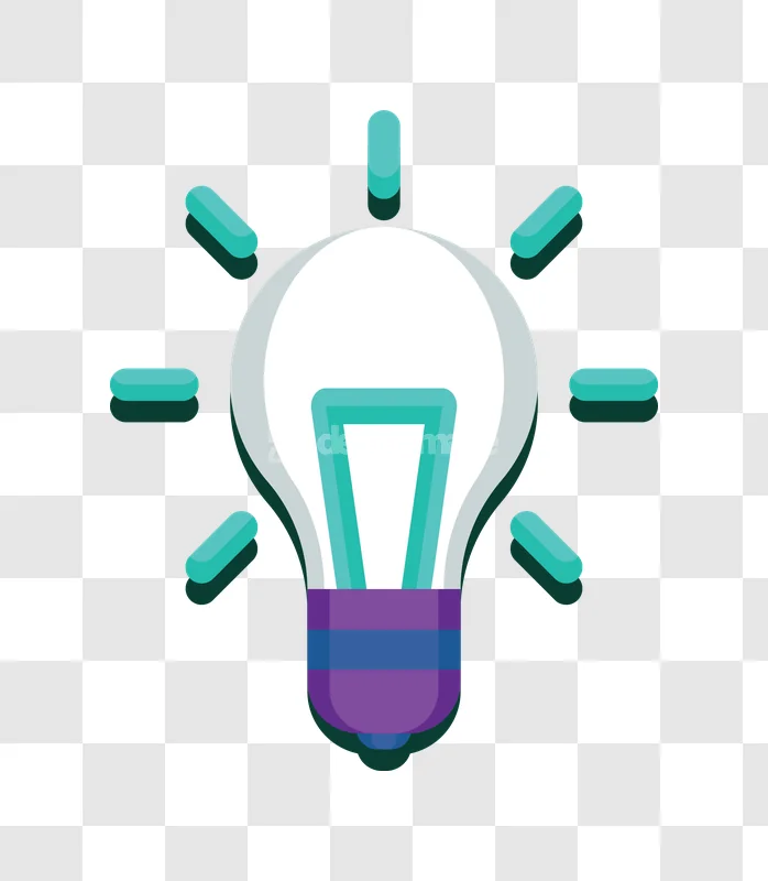 Glowing Light Bulb Idea Innovation Icon