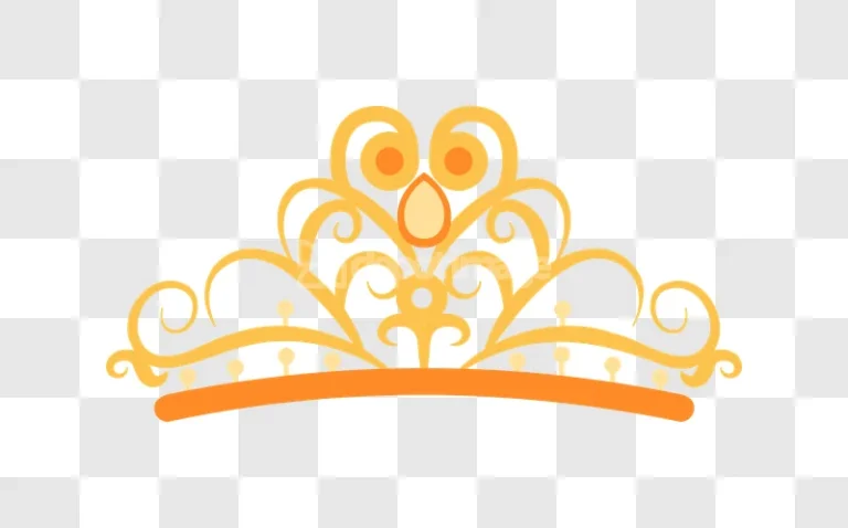 Gold Princess Tiara Wedding Decoration Elegant Party golden ornate transparent PNG