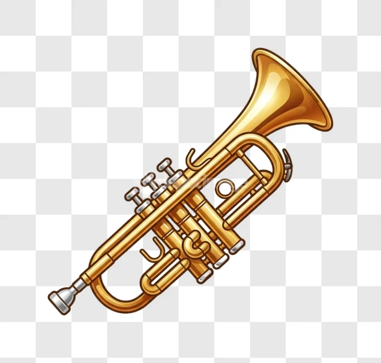 Golden Brass Musical Instrument Trumpet