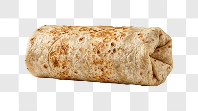 Grilled Burrito Wrap Food toasted tortilla isolated white background