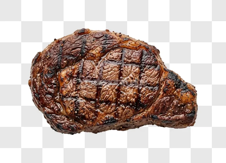Grilled Ribeye Steak Juicy Seared Meat Macro dark brown seared texture