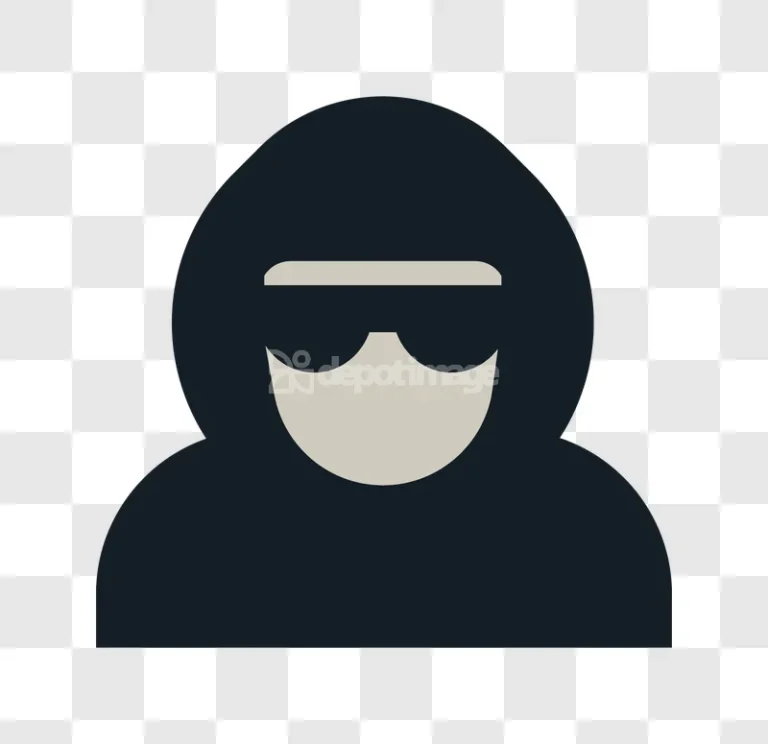 Hacker Incognito Anonymous Cyber Security Icon flat design dark colors