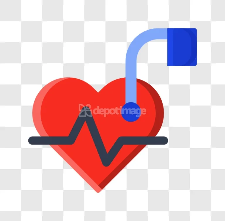 Heart Rate Monitor Ecg Cardiology Medical flat icon transparent background