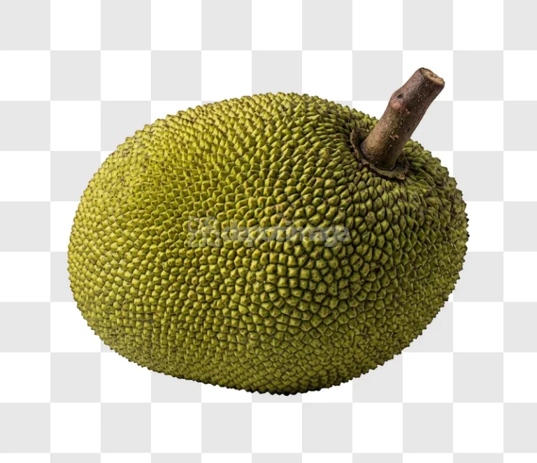 Jackfruit Whole Fruit Unripe green textured surface with stem