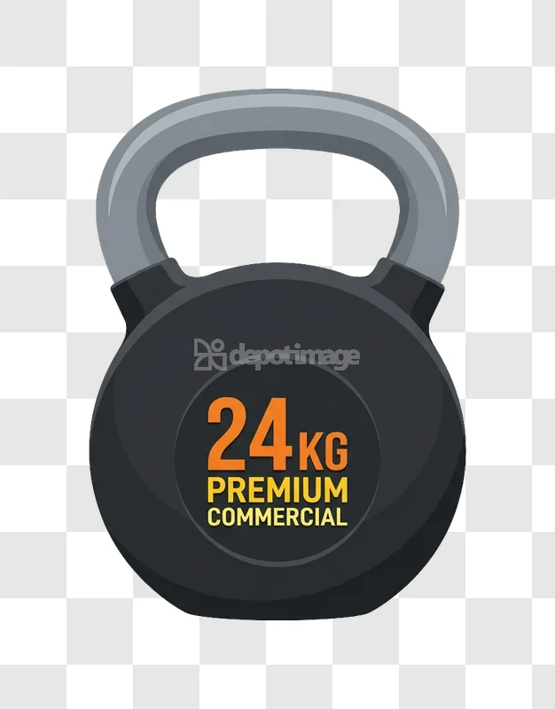 Kettlebell 24kg Premium Commercial Fitness Icon