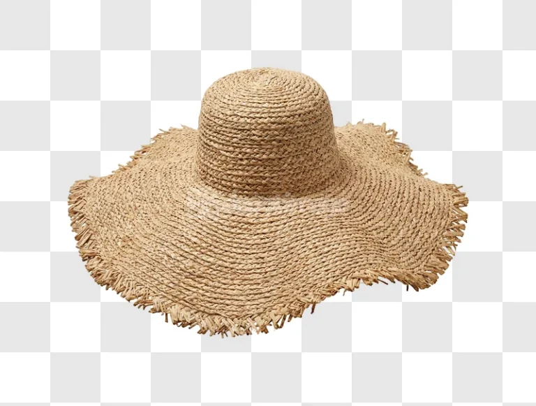 Large Straw Sun Hat on Black Background woven straw wide brim black background