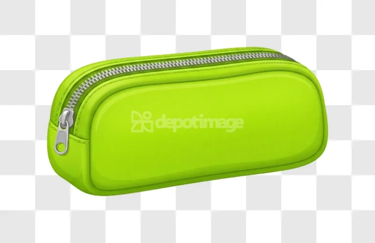 Lime Green Pencil Case With Zipper