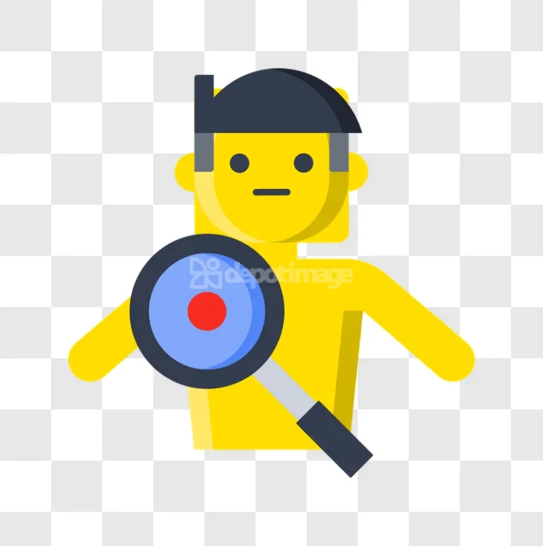 Magnifying Glass Human Skin Check Medical Icon