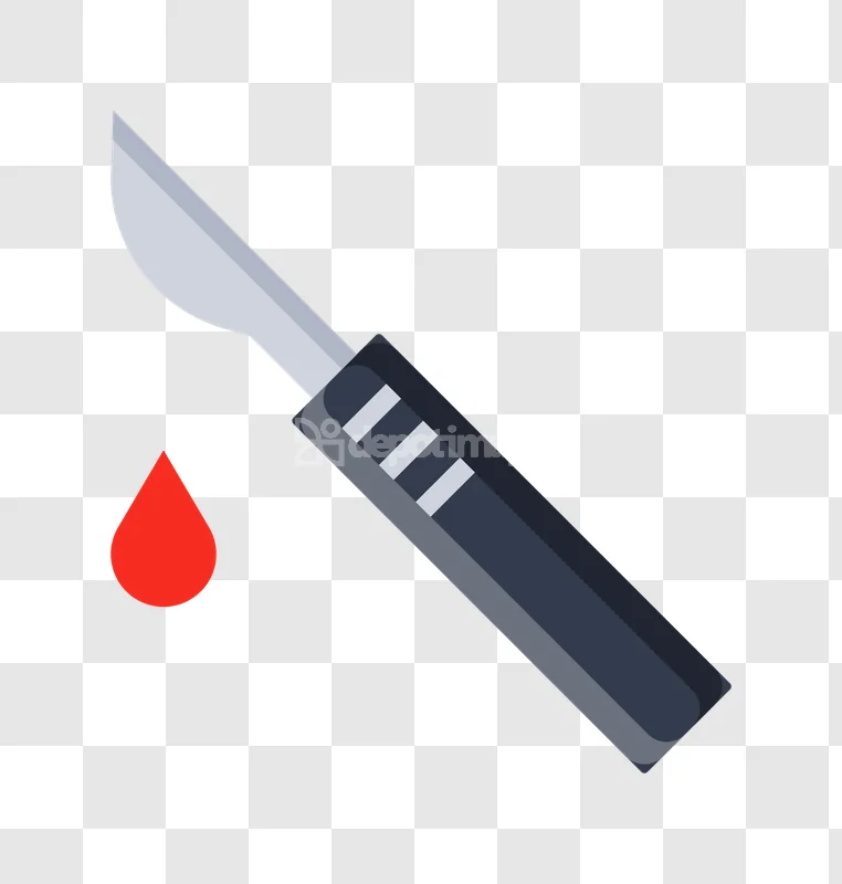 Medical Scalpel Blade Drop Blood Surgical