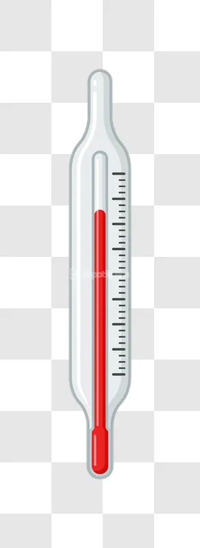 Mercury Thermometer Red Liquid Temperature Measurement