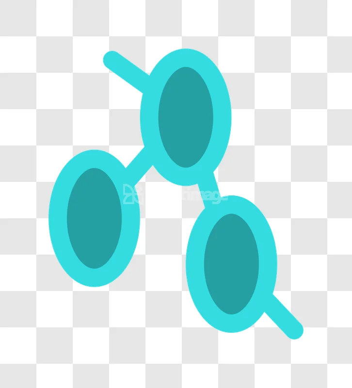 Molecule Structure Teal Chemical Compound Elements