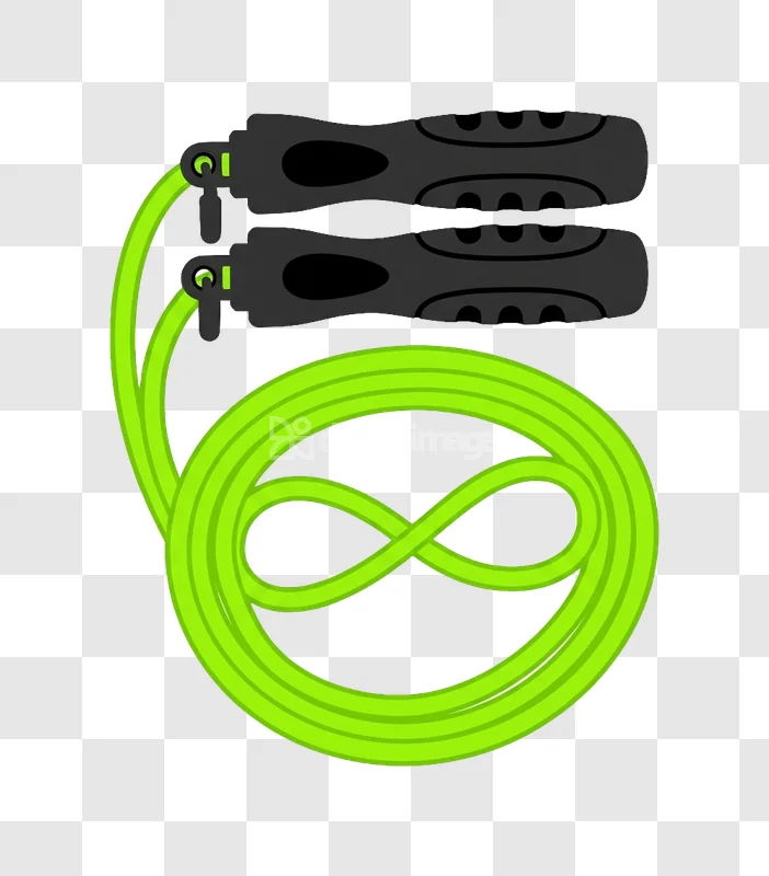 Neon Green Jump Rope Exercise Equipment