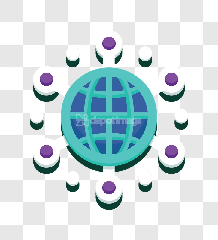 Network Globe Connection Internet Technology Icon