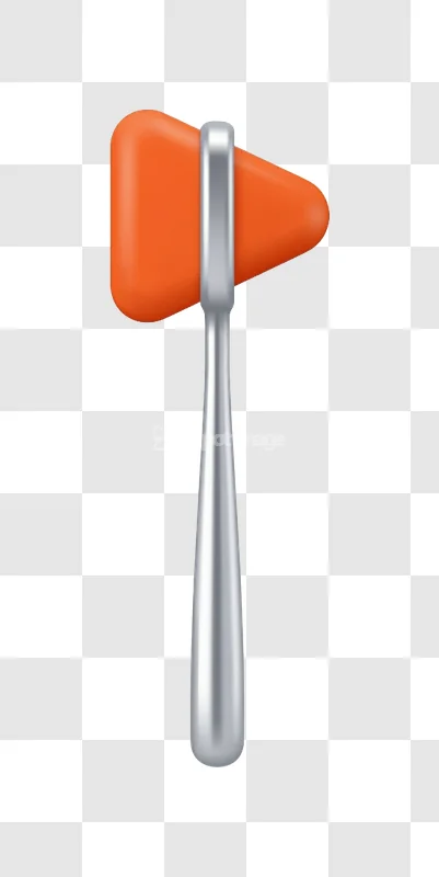 Orange Neurological Reflex Hammer Medical Tool