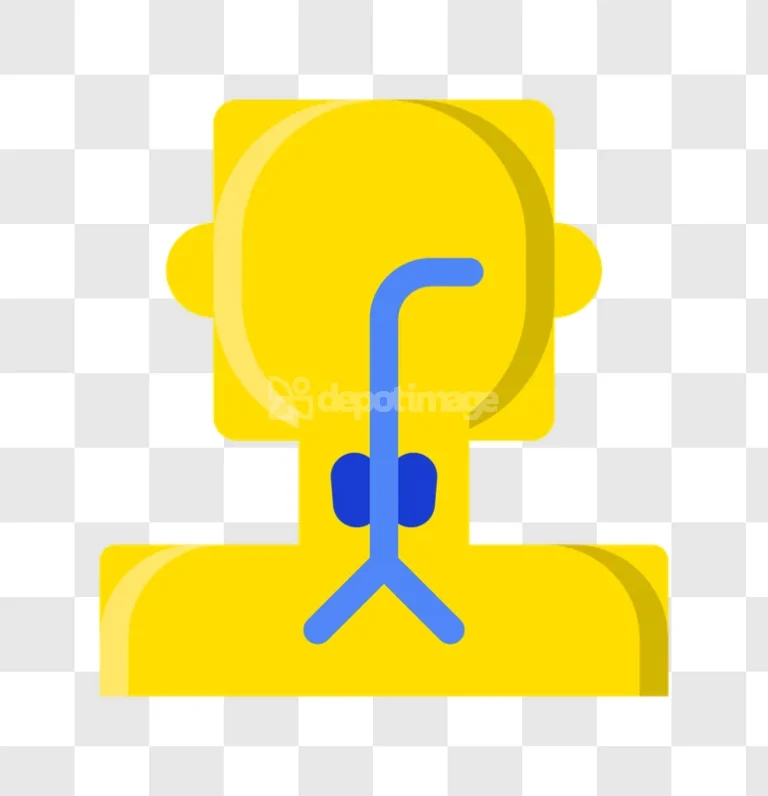 Patient Ventilator Mask Medical Equipment Yellow Blue
