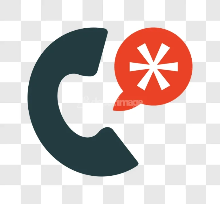 Phone Call Asterisk Security Assistance Symbol flat icon dark teal red