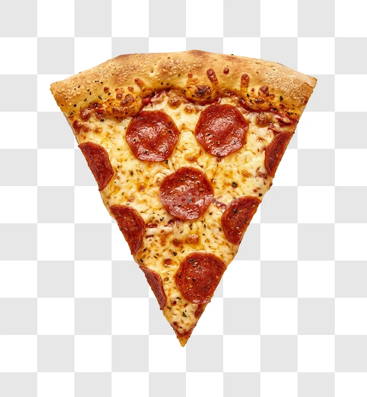 Pizza Pepperoni Slice Close