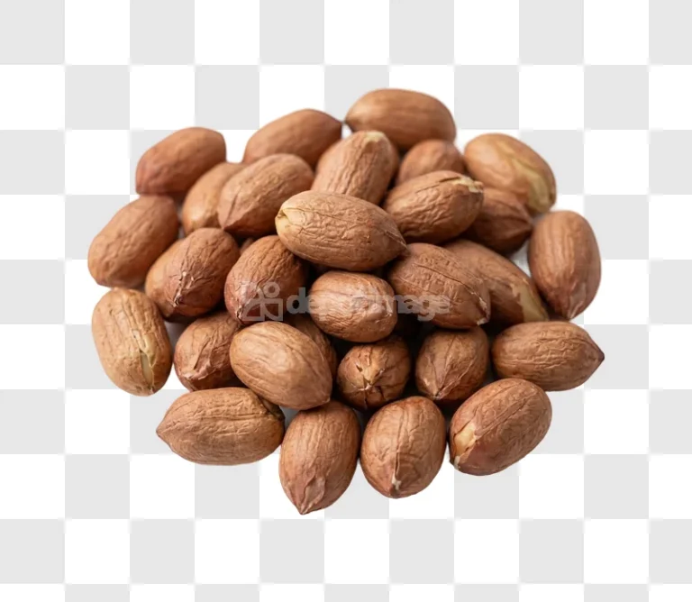 Raw Shelled Peanuts Pile brown textured natural food