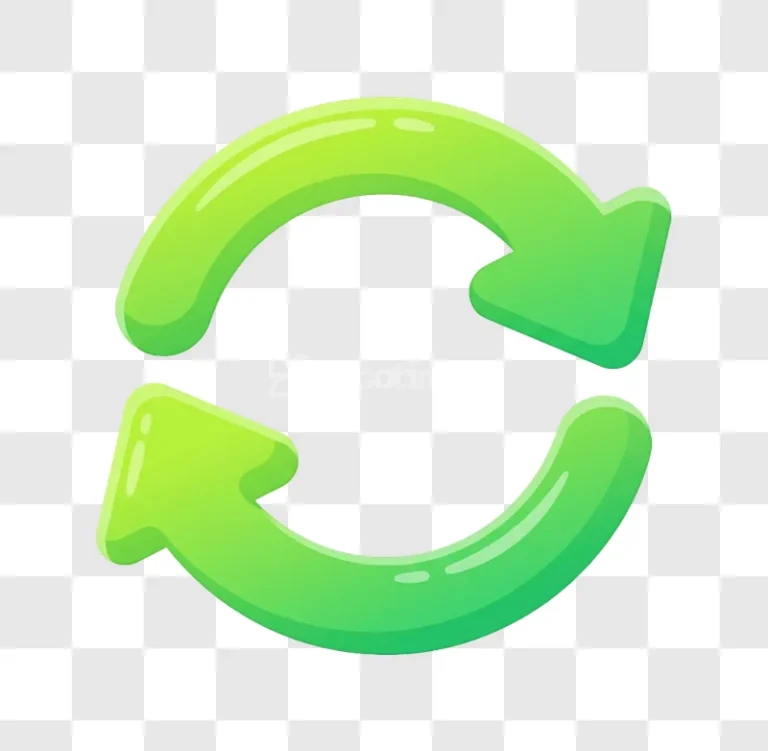 Refresh Arrows Recycling Restart Icon Green
