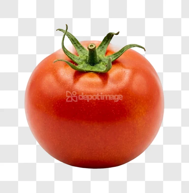 Ripe Red Tomato Stem