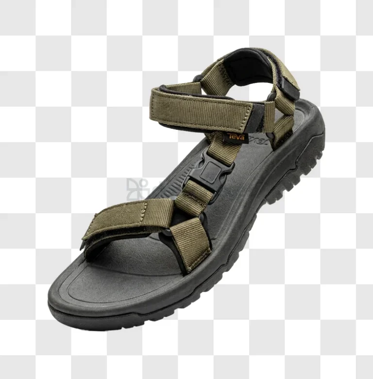 Single Olive Green Teva Sandal Studio with dark gray sole and black buckles