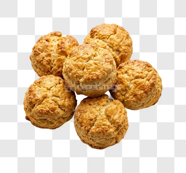 Six Golden Brown Scones baked golden brown texture