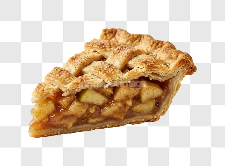 Slice Apple Pie Lattice Crust golden brown crust filling
