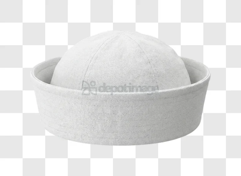 White Sailor Hat on Light Background simple textile texture