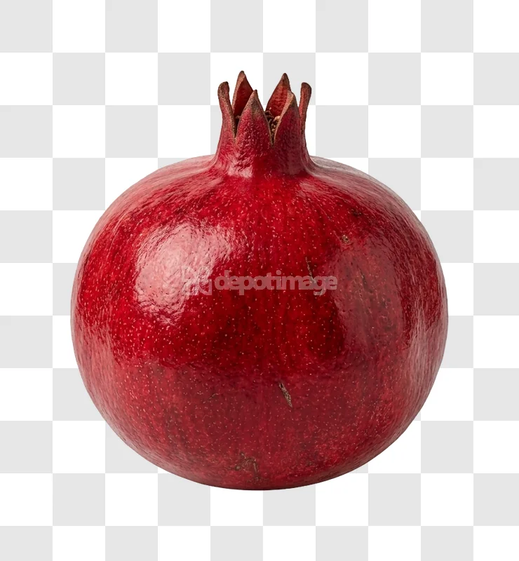 Whole Red Pomegranate Fruit