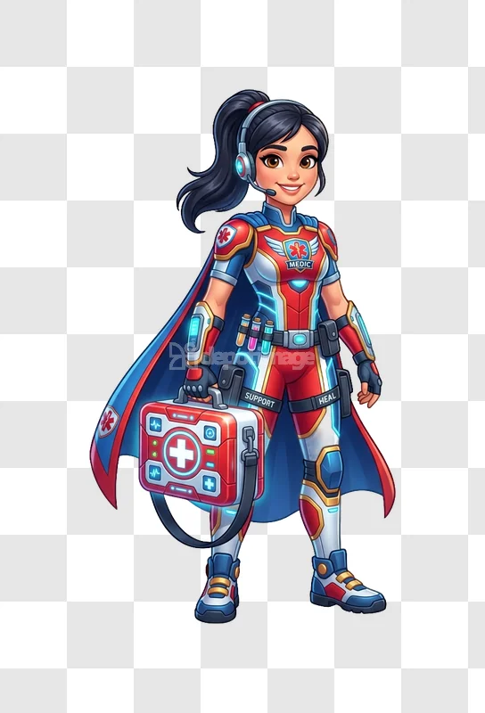 Female Superhero Medic First Aid Kit