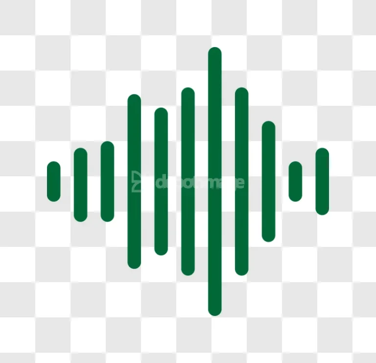 Green Audio Equalizer Sound Wave Icon