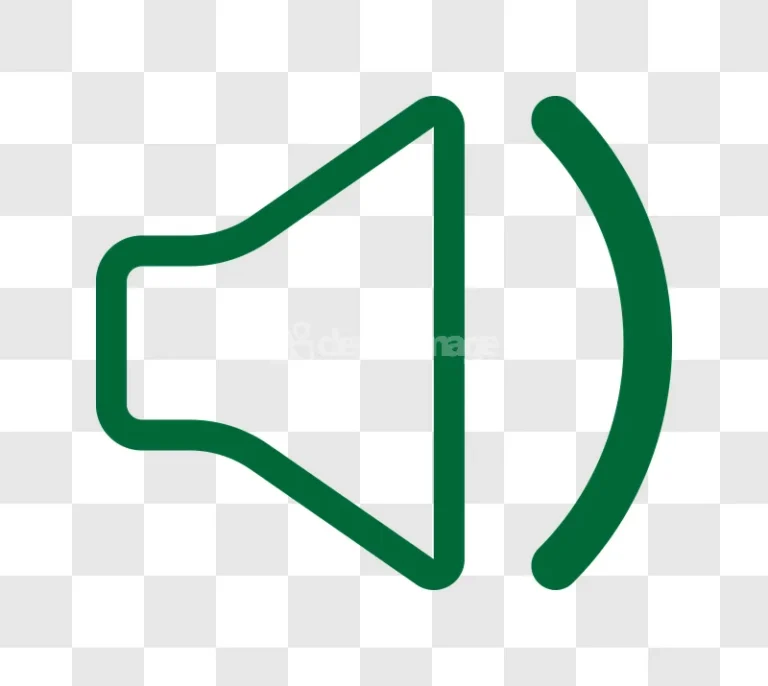 Green Volume Loudspeaker Audio Icon