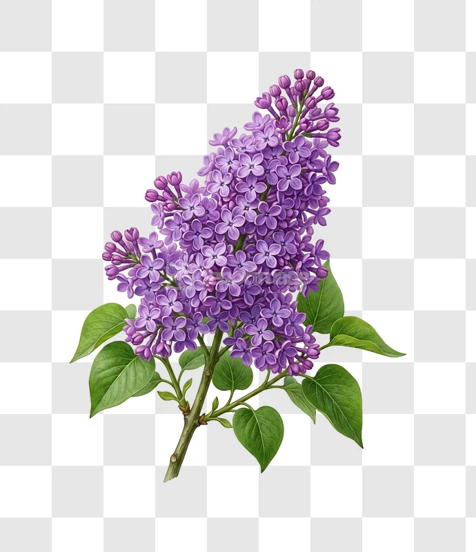Lilac Purple Flower Blossom Branch