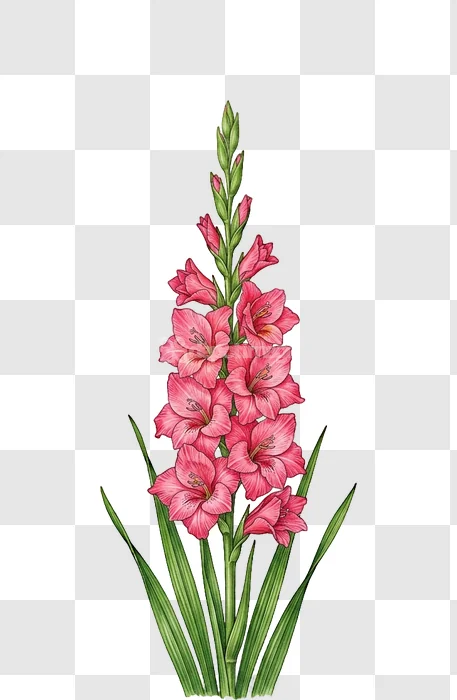 Pink Gladiolus Flower Spike Nature