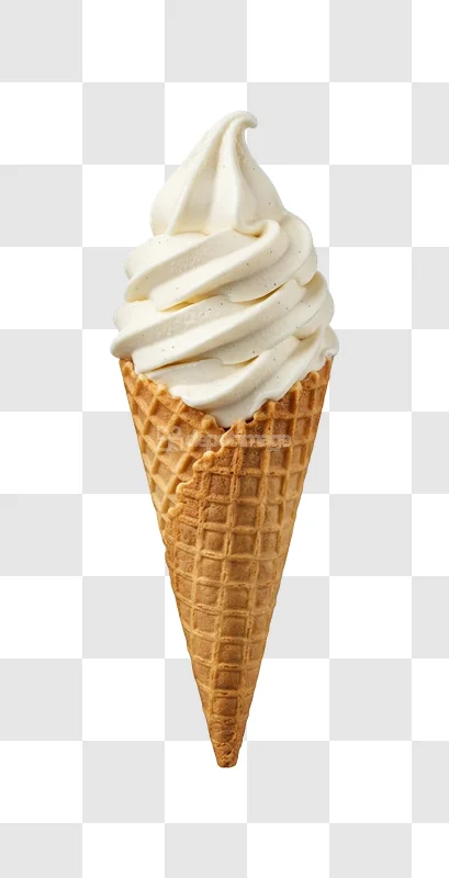 Vanilla Soft Serve Cone