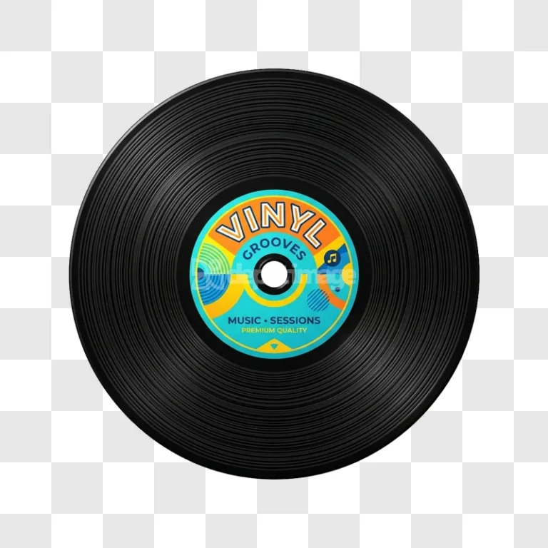 Vinyl Record Grooves Music Session Label Icon