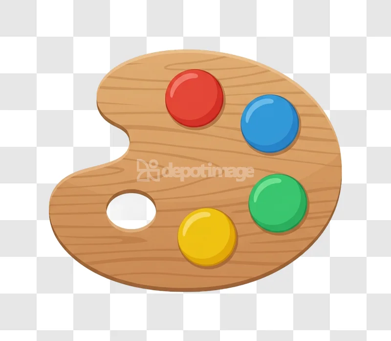 Wood Art Paint Palette Colorful Paints wooden texture vibrant colors