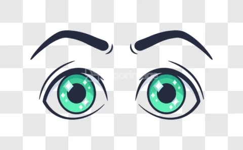 Anime Eyes Green Blue Sparkling Cute
