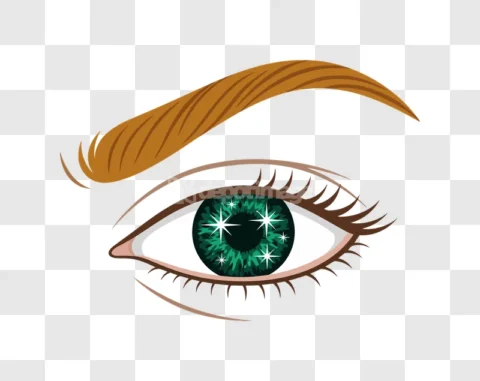 Beautiful Human Eye Green Iris Sparkle