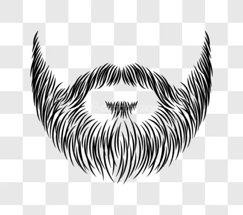 Black Beard Mustache Hair Mens Fashion