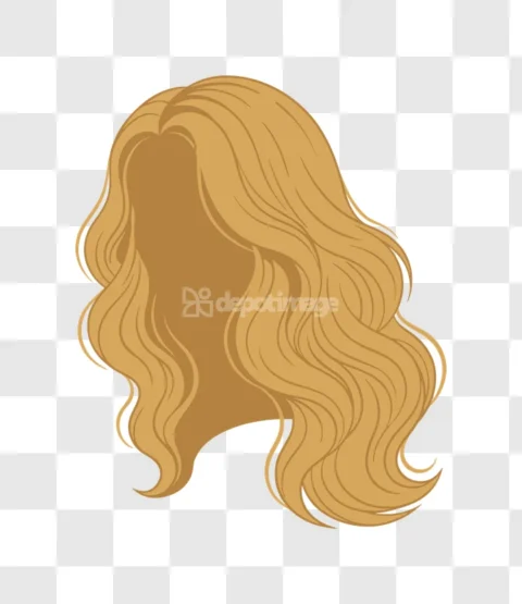 Blonde Wavy Hair Style Female Wig