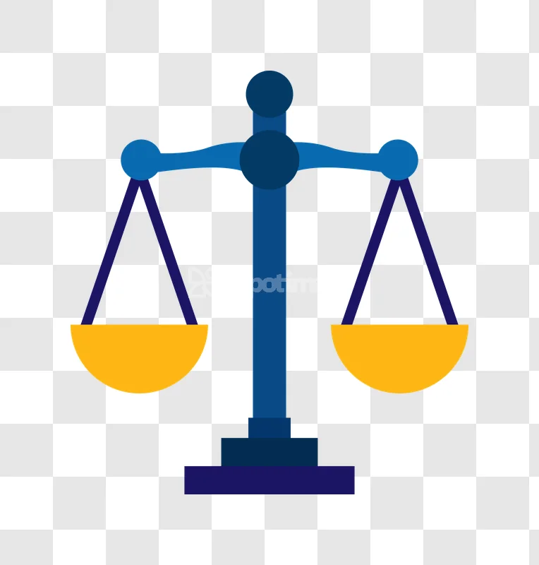 Blue Justice Scale Balance Equality