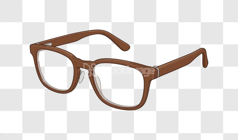 Brown Fashion Eyeglasses Spectacles Perspective Vi, stylish brown frames, transparent PNG cutout