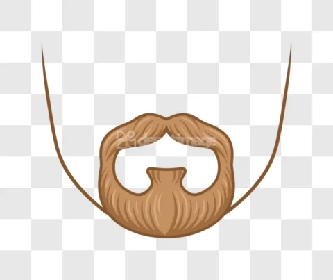 Brown Ginger Beard Mustache Goatee Funny