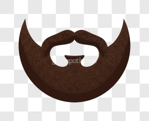 Brown Hipster Beard Mustache Goatee Men