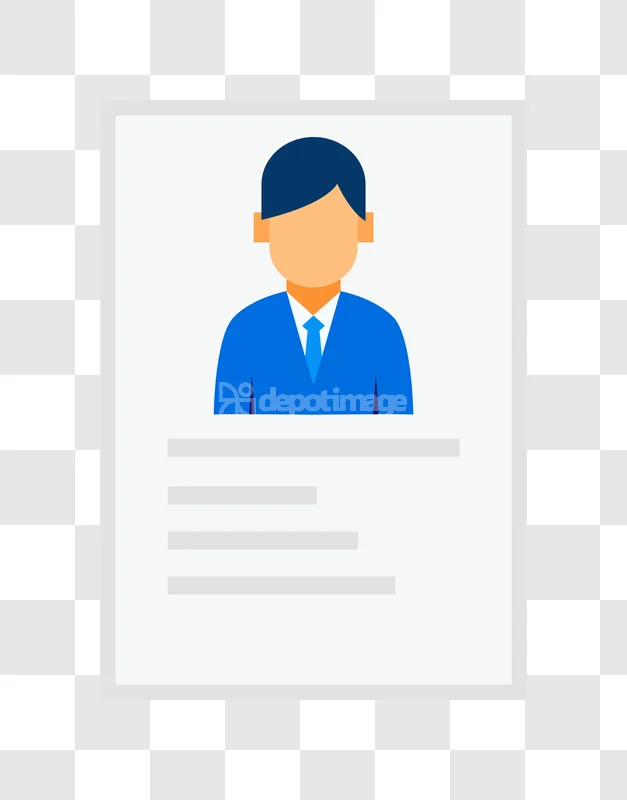 Business Person Id Card Profile Icon