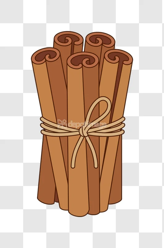 Cartoon Cinnamon Sticks Tied Cord Brown cartoon style brown tied cord