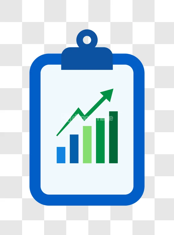 Clipboard Bar Chart Growth Finance